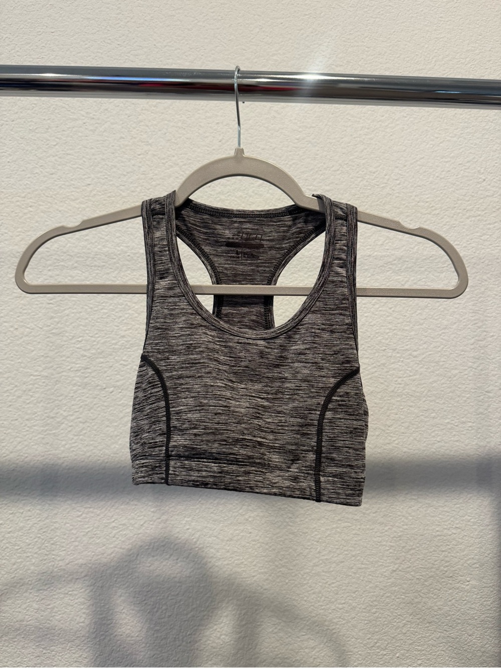 bcg Heathered Grey Racerback Girls Sports Bra